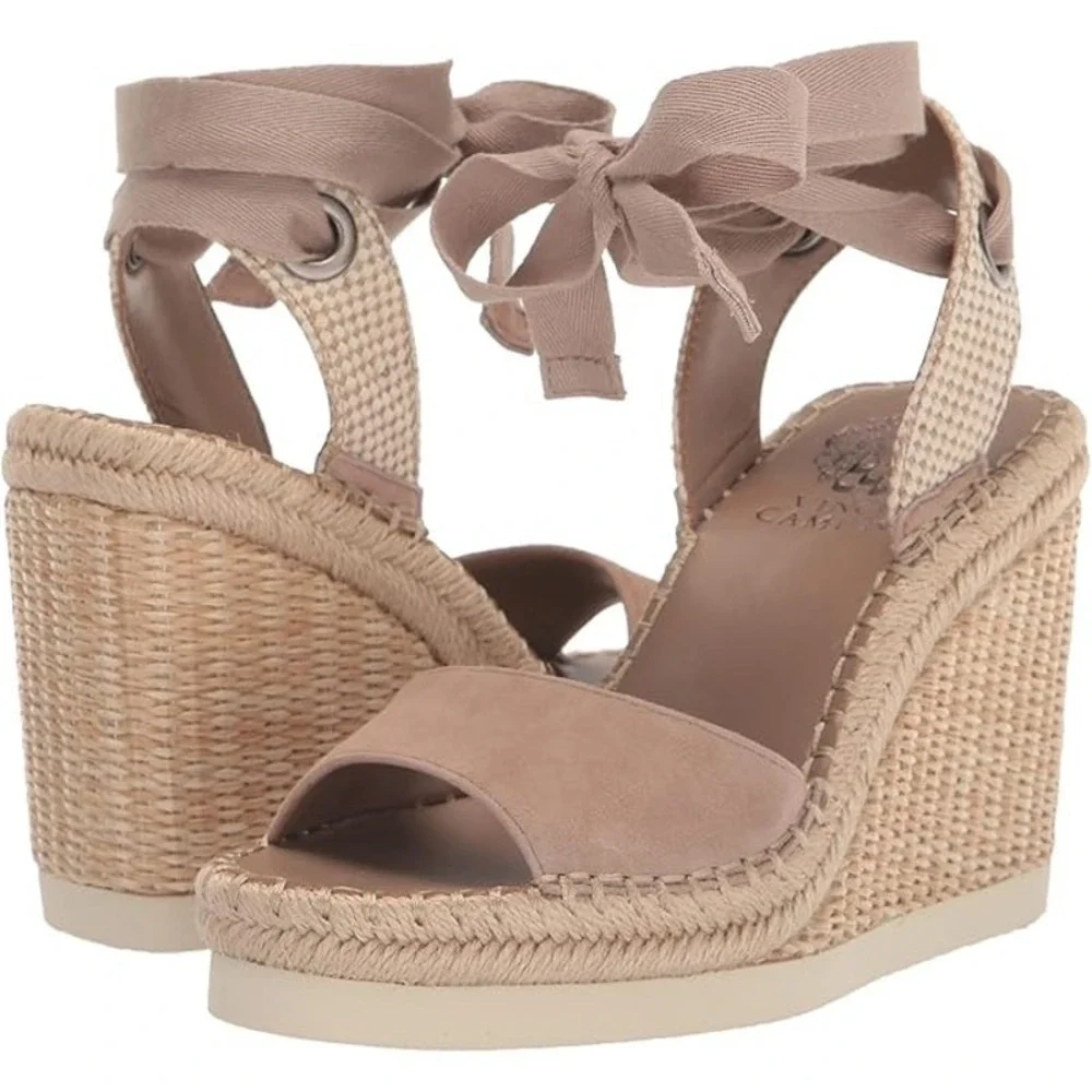 Vince Camuto Women's Bendsen Espadrille Wedge Sandal SIZE 10